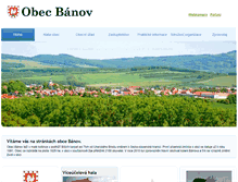 Tablet Screenshot of banov.cz