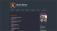 Desktop Screenshot of hasici.banov.cz