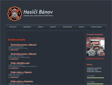 Tablet Screenshot of hasici.banov.cz